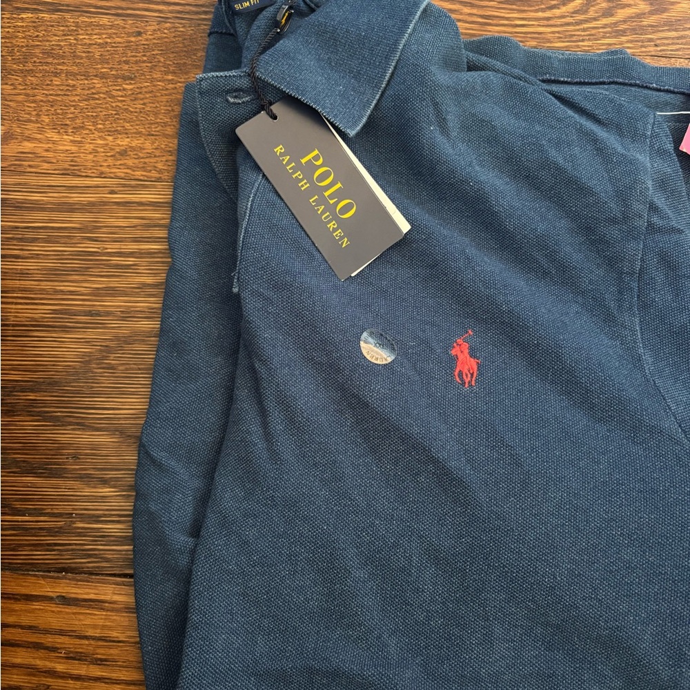Ralph Lauren Navy Slim Fit Polo